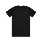 The back of a black T-shirt.