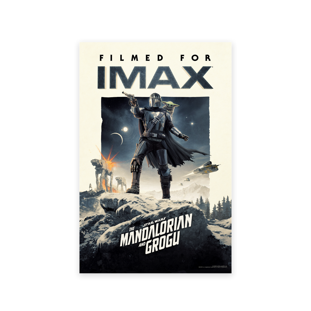 IMAX ストア限定スター・ウォーズ：マンダロリアンとグログのアートプリント IMAX x STAR WARS: THE MANDALORIAN AND GROGU Art Print – IMAX