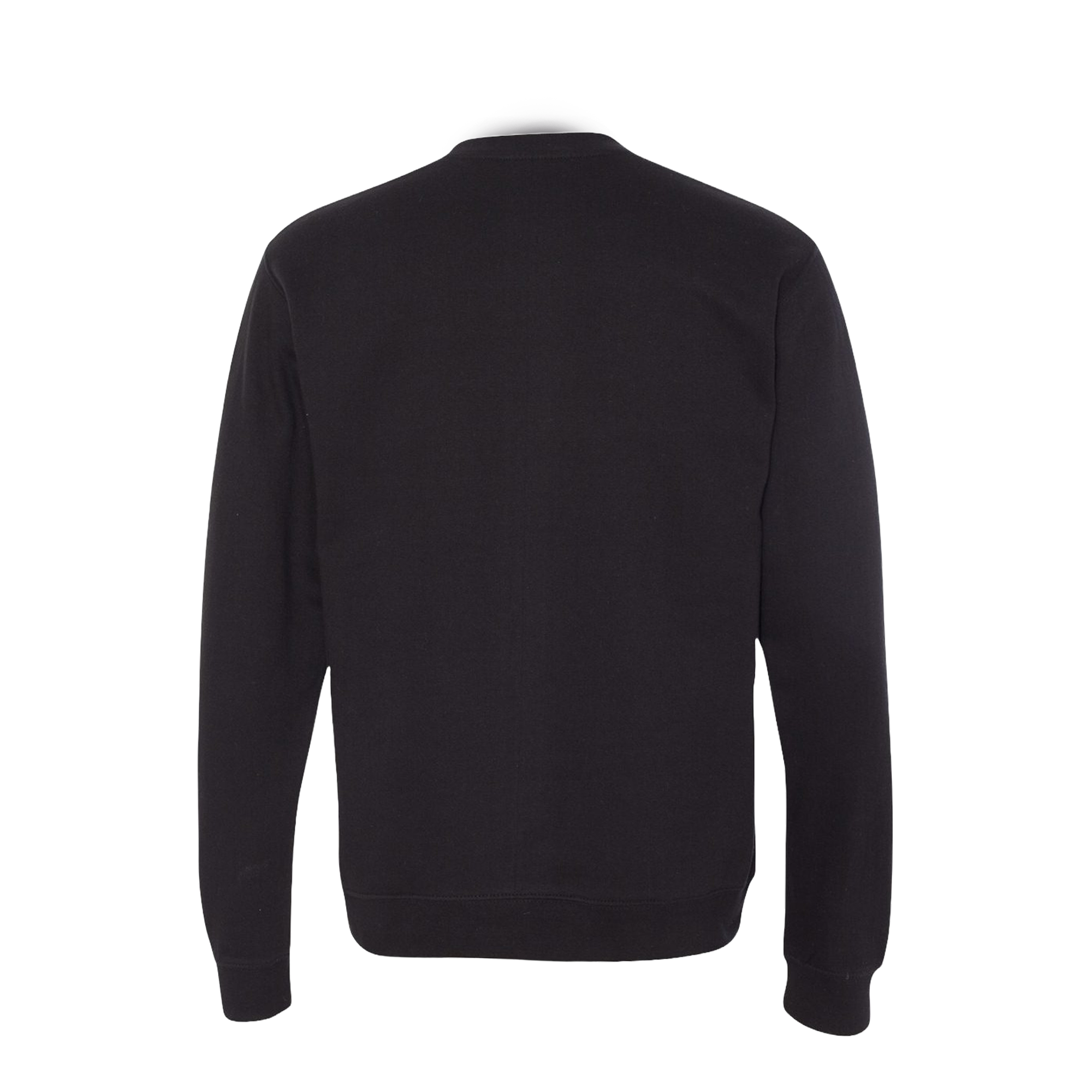 Black sweatshirt on a white background