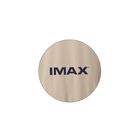 A close-up of the IMAX logo on the sleeve of the crewneck.