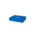 A closed blue gift box with an IMAX logo on the top. 