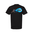 Black IMAX x Street Fighter short-sleeve T-Shirt with Ken's Hadoken move artwork across the back and IMAX logo graphic.