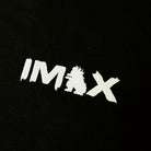 Up close image that says IMAX but the A is Godzilla