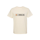Cream IMAX short-sleeve T-shirt with horizontal filmstrip graphic, orange Kodak logo, and black IMAX logo across the chest.