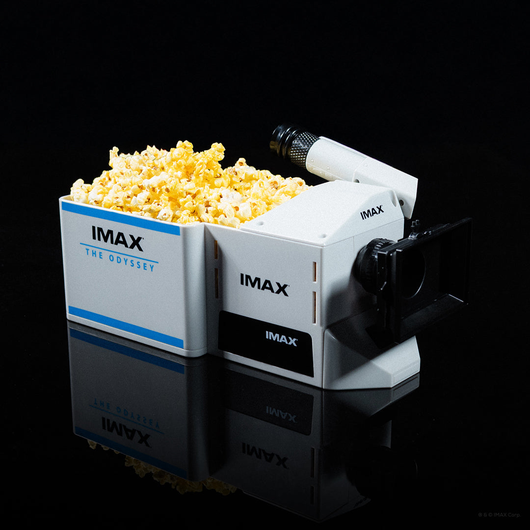 IMAX film camera ポップコーンバケット　オデュッセイア The IMAX Film Camera Popcorn Bucket – IMAX Corporation