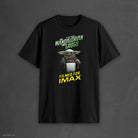 Black t-shirt with 'The Mandalorian' and 'Grogu' graphic on a dark gray background