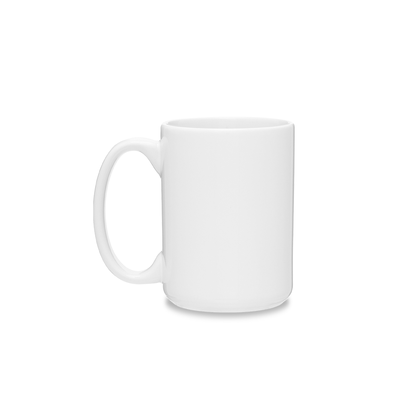 The back of a white mug.